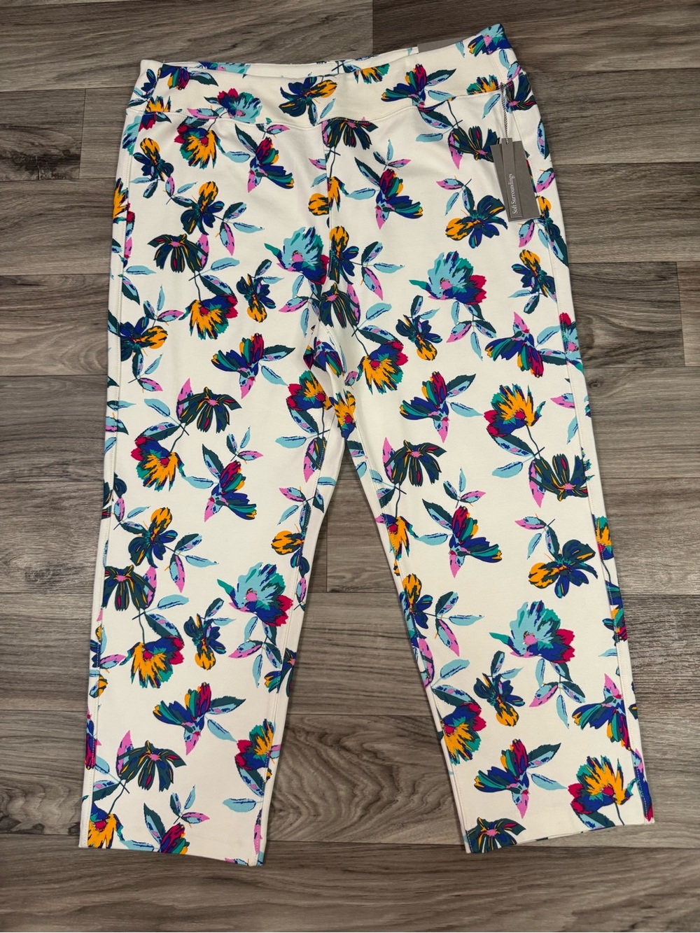 NWT Soft Surroundings Perfect Ponte Violetta Pull on Straight Leg Pants Size XL